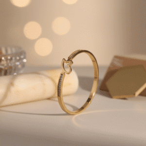 OPEN HEART GOLD BRACELET