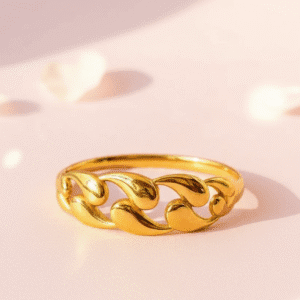 Elegant Rope Bracelet – 18k Gold Plated Stainless Steel, Adjustable Fit