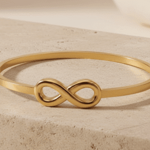 Infinity Stainless Steel Kada Bracelet with Gold polish Anti Tarnish best gift for Valentine's Birthday Wedding Best Friend Girlfriend
