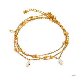 Multi-Strand Beaded Bracelet with Pearl Accents