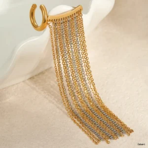 Gold Chain Fringe Drop Earrings 1 peice