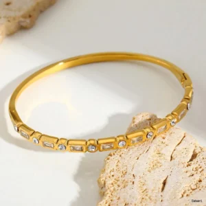 Rectangular Crystal Adjustable Bracelet